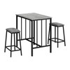 Monarch Specialties I 1144 Dining Set, 3pcs Set, Counter Height,