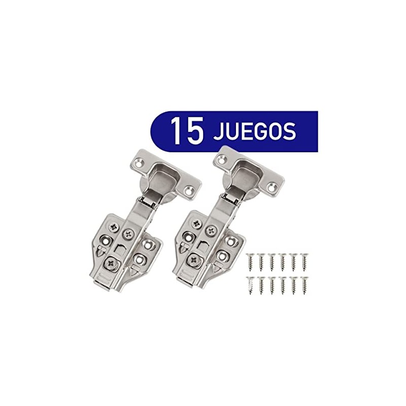 Bisagra Cierre Lento Suave Para Puertas de Cocina 15 Pares