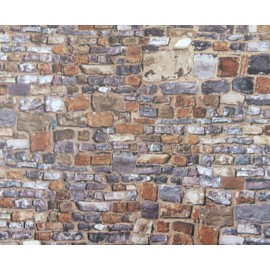 Melody Jane Dolls House Old Stone Wall Exterior DIY Card Sheet1:12 Scale