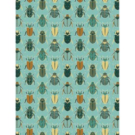 CafePress Scarab Beetle Pattern Blue and Brown Traditional Christmas Stocking 7.5"x19"