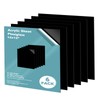 Egofine 12" x 12" Black Plexiglass Sheets 6 Pack 0.04