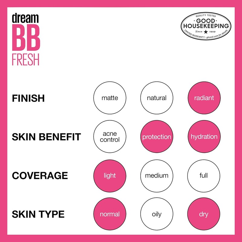 Maybelline Dream Fresh Skin Hydrating BB Cream, 1 fl oz