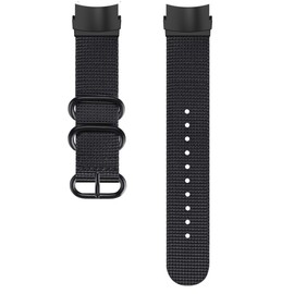 Demupai 22mm Width Replacement Wrist Band Nylon Strap Bracelet Compatible with Suunto Elementum Terra/Aqua Smartwatch (Black)