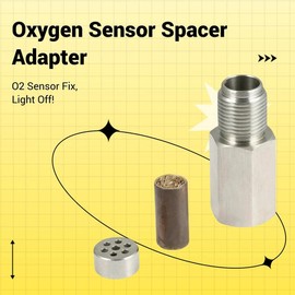 Oxygen Sensor Spacer, O2 Decoder Adapter with Filter Element, Car Repair Tool