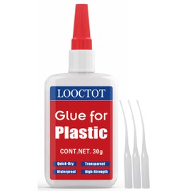 30g Plastic Glue,Glue for Plastic Repair, Super Instant Glue Used for Bonding Between Plastics, Plastic and Other Materials,Quick-Dry,Waterproof, Heat-Resistant,Clear Plastic Contact Cement