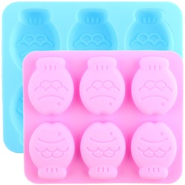 YIMINGMOLD 2pcs Fish Shaped Silicone Chocolate Molds Fish Candy Mold For Chocolate Hard Candy