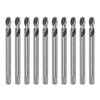 HARFINGTON 10pcs High-Speed Steel Drill Bits 6mmx80mm for Hole Saws