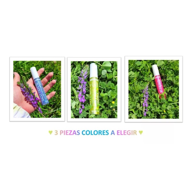 Natural Girl 3 Glitter Para Ojos Cuerpo Maquillaje Fiestas Festivales