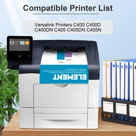 C400/C405 Extra High-Yield Toner Cartridge 4 Pack(106R03524 106R03525 106R03526 106R03527) Compatible for Xerox Versalink C400 C405 C400D C405N C400DN C405DN(Black, Cyan, Magenta, Yellow)