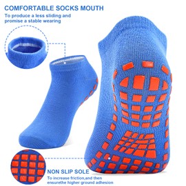 ELUTONG Yoga Socks Women's Stopper Socks Men's 2/4 Pairs Pilates Socks Non-Slip Socks for Yoga Pilates Trampoline Barre Fitness Hospital EU 39-46, #4 black + grey + pink + medium purple