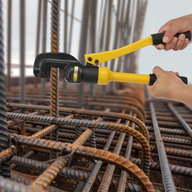 AGULIUM Manual Hydraulic Rebar Cutter, Cutting up to 22mm/0.87in, 13 Ton Cutting Force, Handheld Hydraulic Rebar Cutter Rebar Cutting Tool with Box for Steel Bars