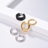 3 Pairs Stainless Steel Hoop Earrings 10mm Huggie Hoops Hypoallergenic
