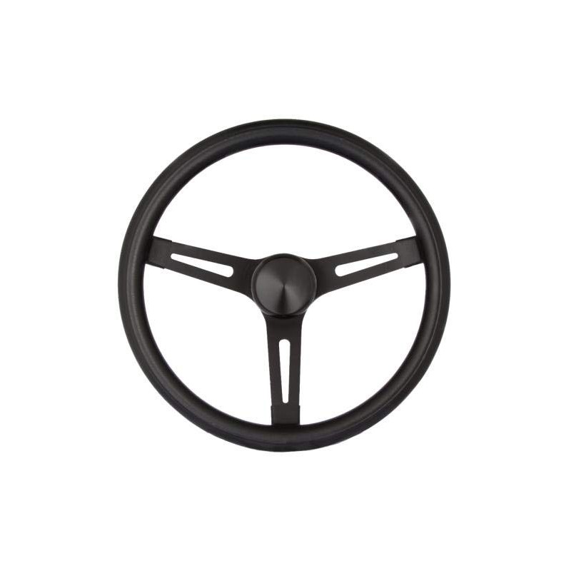 Grant 8540 Classic Series 13.5 inch Black 3-Slotted Black Spoke