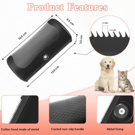 Sinwind Groomify Pet Care Brush, Groomify Bürste Hund, Haustiere Tails Deshedding Brush, Haustier-Enthaarungskamm, Hundebürste für Hunde, Hundebürste Kurzhaar, Pet Hair Removal Grooming Combs