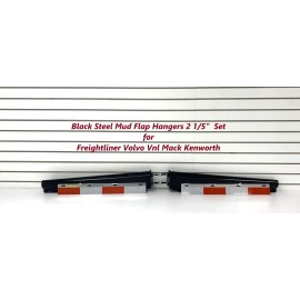 Unbranded Mud Flap Hangers 2 1/5" Bolt for Freightliner Volvo Vnl Mack Kenworth Black set