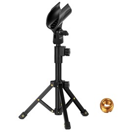 Daiilg Tabletop Mic Stand, Adjustable Desktop Microphone Stand with 3/8 Inch Threaded for Most Microphone