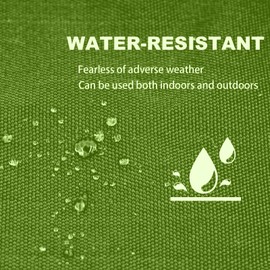 Pcinfuns Outdoor Chair Cushions 17"x16"x3" Set of 2,Memory Foam Seat Cushion for Patio Furniture with Ties,Removable Cover Hidden Zipper Round Corner for Yard Garden,Grass Green