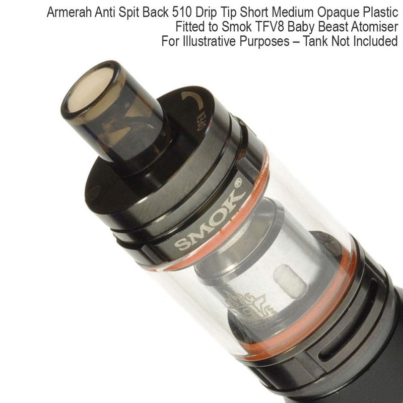 Armerah Anti Spit Back 510 Drip Tip eCig Mouthpiece Short/Medium