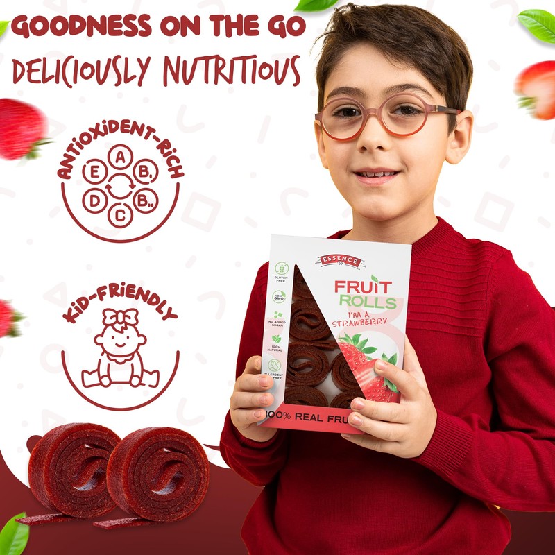 Fruit Roll Ups Healthy Snacks for Kids and Adults Vegan