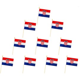 Croatia Flags, Croat Mini Flag Small Handheld Flag- 5x8 in for Party, Shops and Bars Decorations, Outdoor Decorations (Croatia)