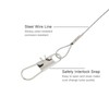 Conskyee Fishing Leaders Saltwater Tackle Rigs Stainless Steel Wire Trace