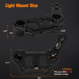 KARSAM Wrangler JL Dual Light Bar Hood Mounting Brackets, Gladiator JT Ditch Light Cowl Mount Brackets A-Pillar Fog Light Mounts LED Light Pod Brackets for 2018-2025 Jeep Wrangler JL JLU Gladiator JT