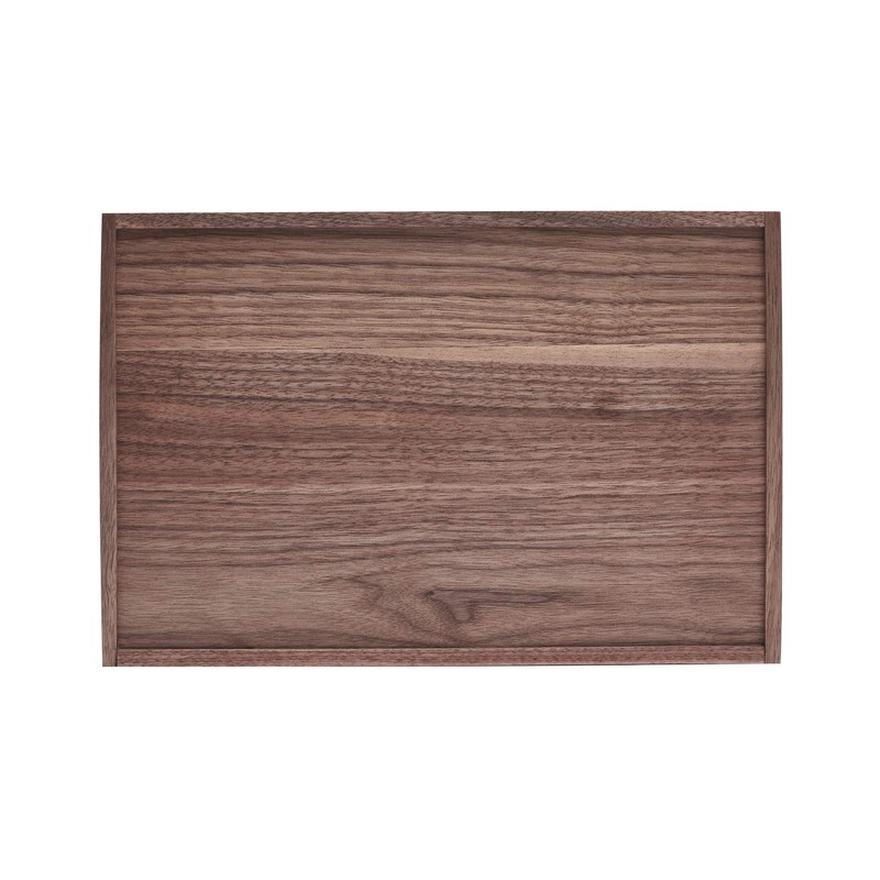 Pandapark Wood Organizer Tray,Black Walnut,Desk & Drawer Storage Box (Walnut