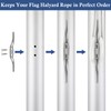 NQ Flag Pole Cleat Hook -6 Inch Zinc Alloy Blind