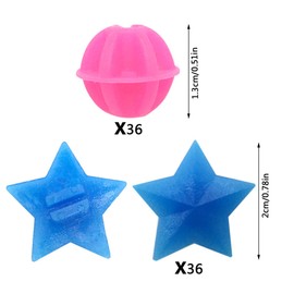 ACKLLR 72 Pieces Bike Wheel Spokes Beads, Colorful Bicycle Decoration Spoke Plastic Clip Round Decor Beads for Kids, Assorted Color and Shapes