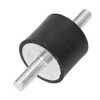 4pcs M6 Anti-Vibration Rubber Isolator Mounts with 2 Threaded Studs
