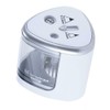 SUPERTOOL Electric Pencil Sharpener Automatic Sharpener Double Hole Silver Stationary
