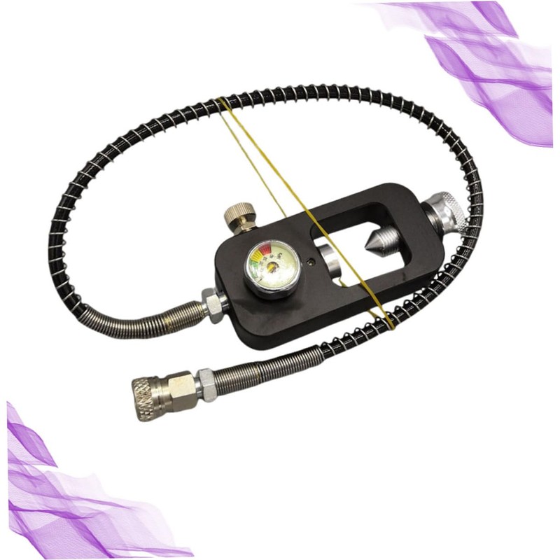 KOMBIUDA Diving Oxygen Bottle Inflation Valve Adapter Charge Valve for