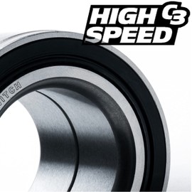 HD Switch 4 Pack Wheel Axle Bearing w/C3 Upgrade fits John Deere Gator HPX XUV 550 560 590m 590i RSX 850i 860i M156019 M159862 DAC366437 M176848 VGA10826 VG11584 VG11547 w/Snap-Ring N10193 Z52143