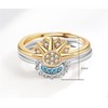 xinyee Sun and Moon Ring Set Stackable Women's Ring, Adjustable