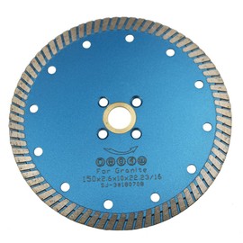 JDK1801C 6 Inch Dry Cutting Granite of Continuous Rim Diamond Saw Blade with 7/8 Inch Arbor