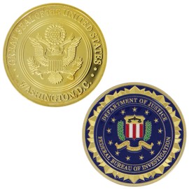 Panda Loco FBI Challenge Coin – Great Seal & Department of Justice