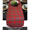 Elegant Event Essentials - Red Tartan Table Runner 12" x