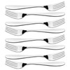 Ramddy 8 Pieces Stainless Steel Serving Forks, Large Buffet Serving