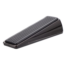 Operitacx Mobiler Türstopper sicherheitsleine für kindersicherheit kindersafe safe für Türstopper für Zuhause Türstopper Keil Türkeil aus Metall Gummi Black