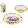 Fun House - Conjunto de almuerzo 1 vaso, 1 plato,