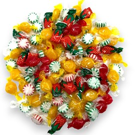 Hostess Hard Candy Old Fashioned Mix-1.5 lbs Bulk Candy Individually Wrapped in a Candy Variety Pack of Peppermint, Spearmint, Butterscotch, Cinnamon, and Strawberry Candies- Perfect Candy Bulk Purchase for Parties and Events(24 oz)