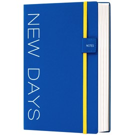 CAGIE New Days Personal Diary for Women, 300 Pages 100 GSM Lined Journal 180°Lay Flat Daily Journals for Writing, Gift for Women Men During Any Stage of Their Recovery Journey, Blue