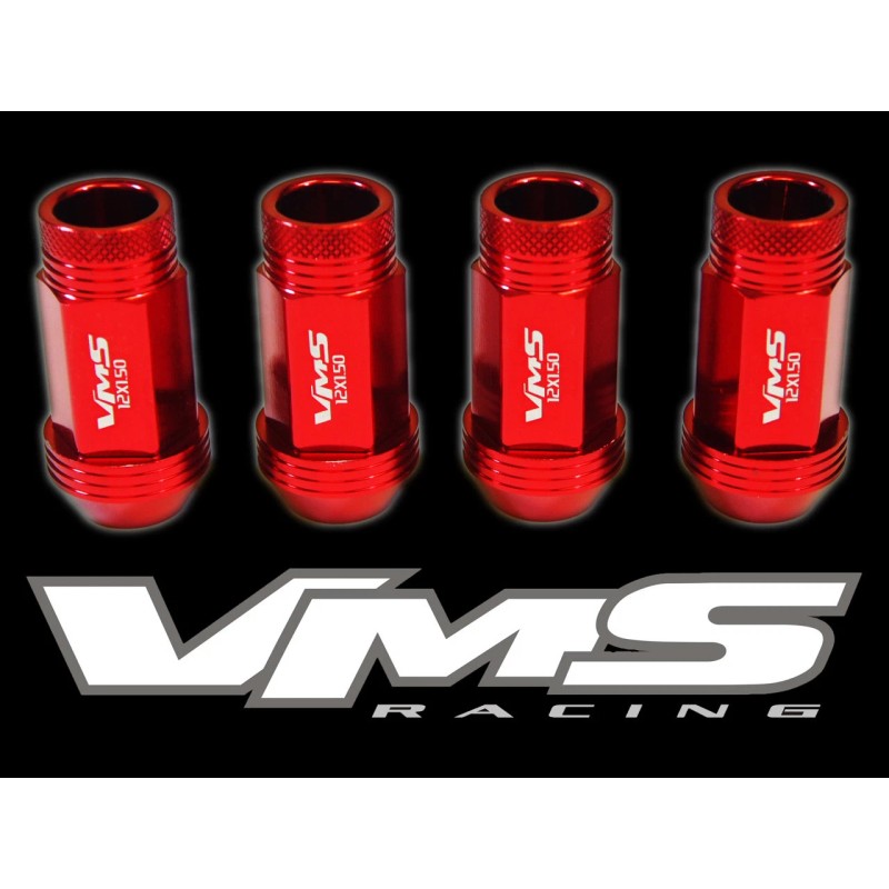 VMS RACING 16PC 48MM PREMIUM EXTENDED WHEEL ALUMINUM LUG NUTS