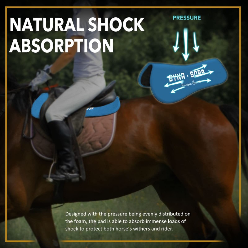 Harrison Howard Dyna-Sorb Full Shock Absorbing Memory Half Saddle Pad