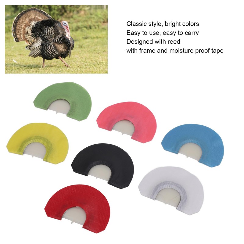 Turkey Mouth Call 7 Colors Easy to Use Comfortable Diaphragm