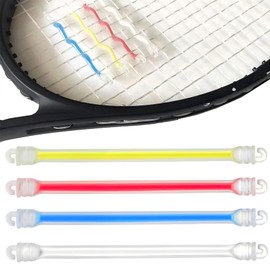 OKAWASI Tennis Racket Vibration Stopper, Set of 4, Tennis Vibration Absorption, Vibration Absorption, Tennis Ball Stop, Double Hook Included, Sports Equipment