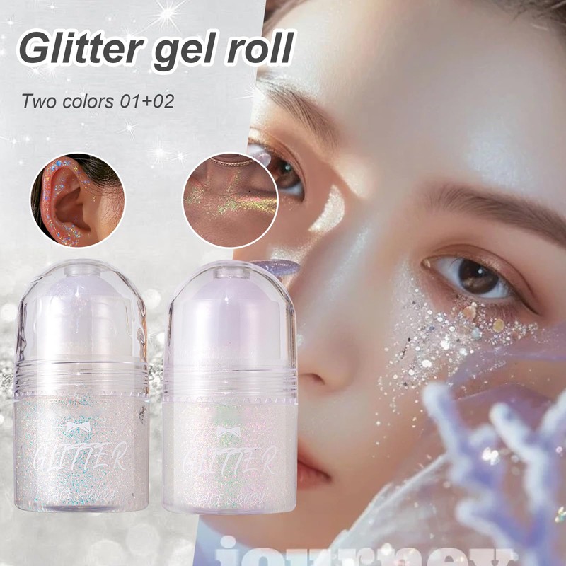 Thoquene Pack of 2 Glitter Face, Body Glitter, Festival Glitter