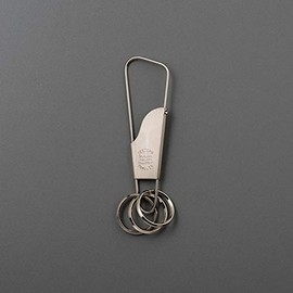 Candy Design & Works Holger WAK-01 Key Ring, Brass Nickel, Nickel (Silver)