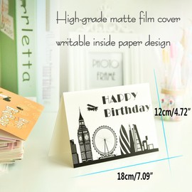 Kuuqa 20 Stücke Alles Gute zum Geburtstag Karten mit 20 Umschlägen, Grußkarten Entworfen von KUUQA