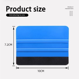 Set of 2 Squeegee Card Felt Squeegee, Car Foil Squeegee Set, with Felt Edge Foiling Tool for Tile Stickers, Car Films, Protective Films, Furniture Films, Wall Stickers